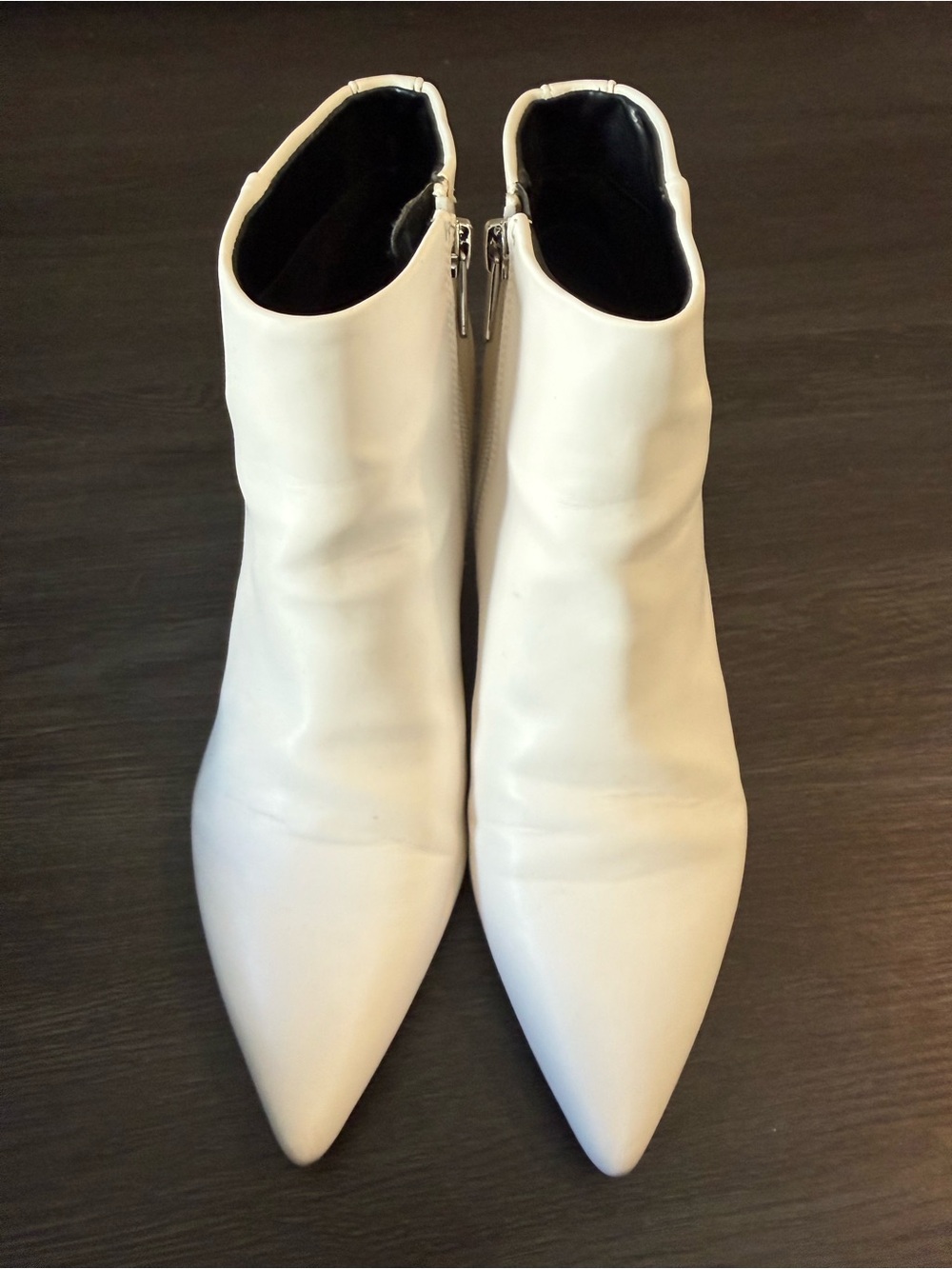 Circus by Sam Edelman White Pointed Toe Ankle Boots